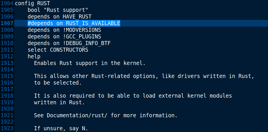 Comment RUST_IS_AVAILABLE option
