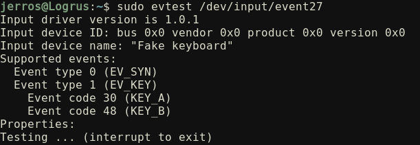 fake keyboard properties